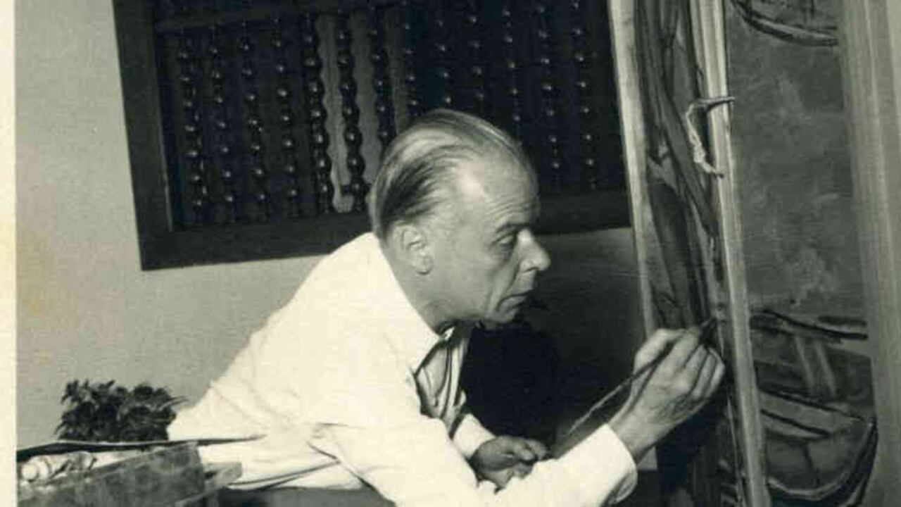 Guillermo Wiedemann en su taller. Foto: Cortesía Davivienda.