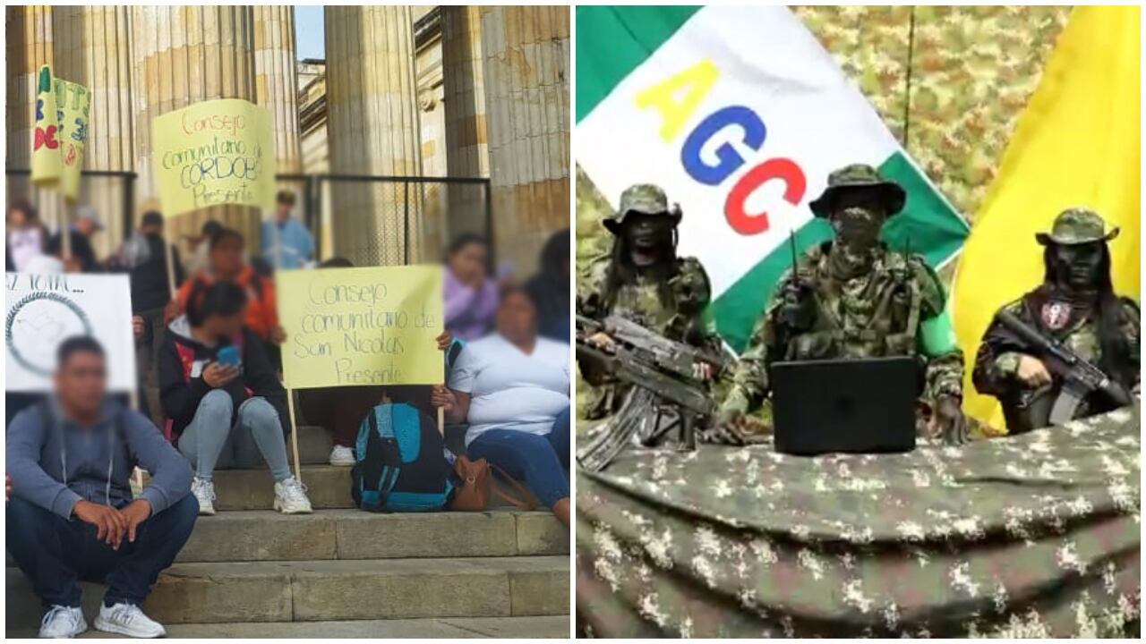 Marcha a favor de los diálogos entre el Gobierno nacional y las AGC