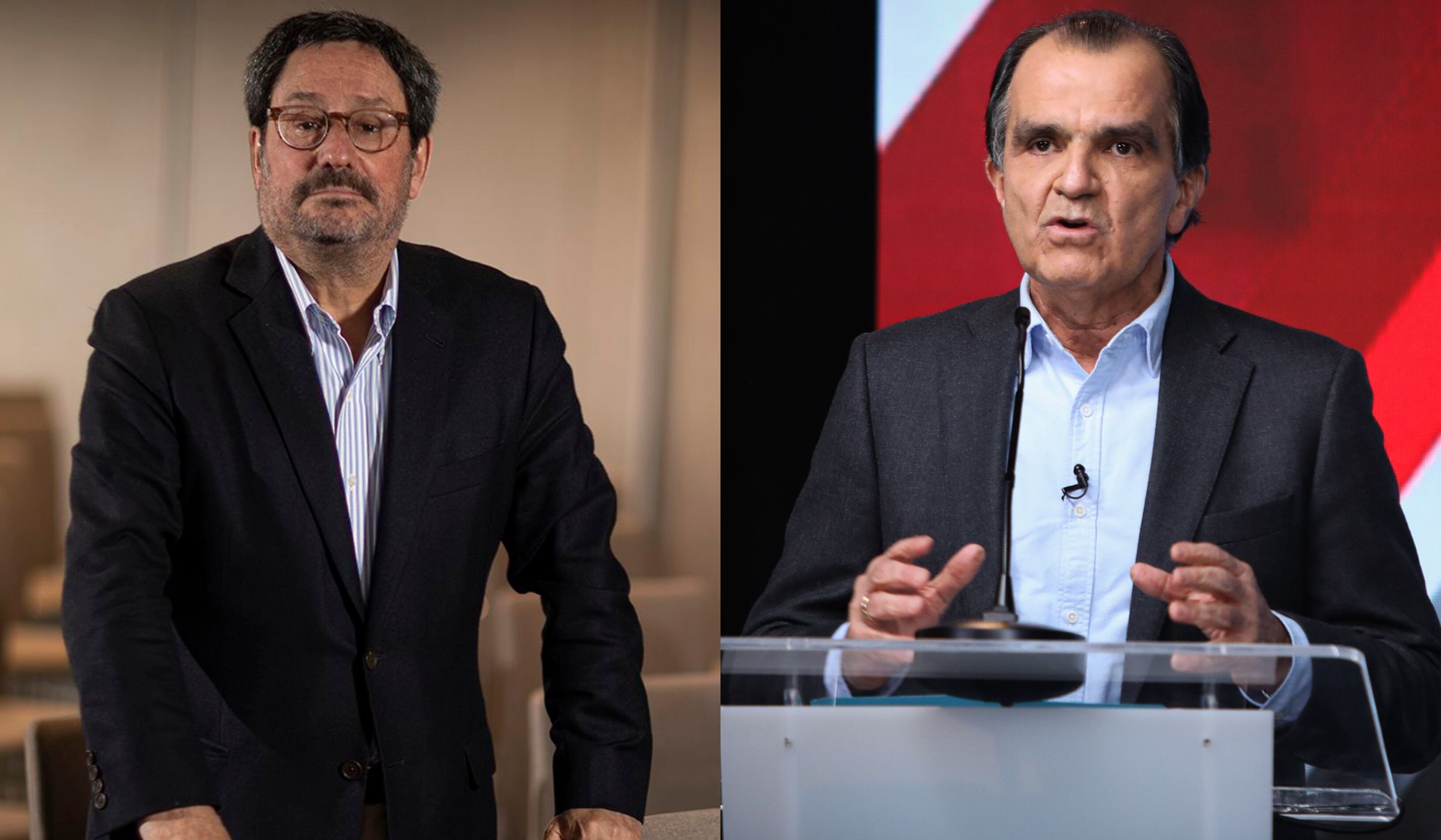 Pacho Santos y Óscar Iván Zuluaga.