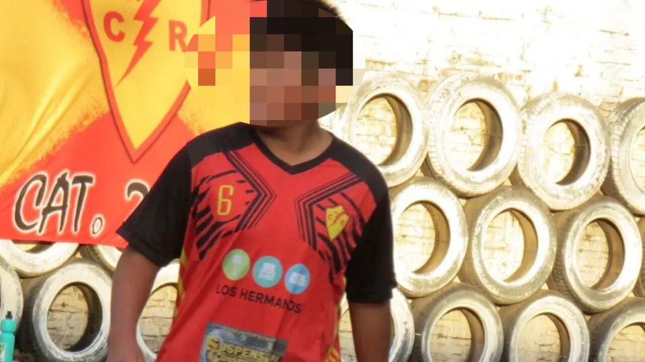 Thiago Flores, de 11 años, falleció luego de que el arco de una portería de fútbol cayera sobre él.