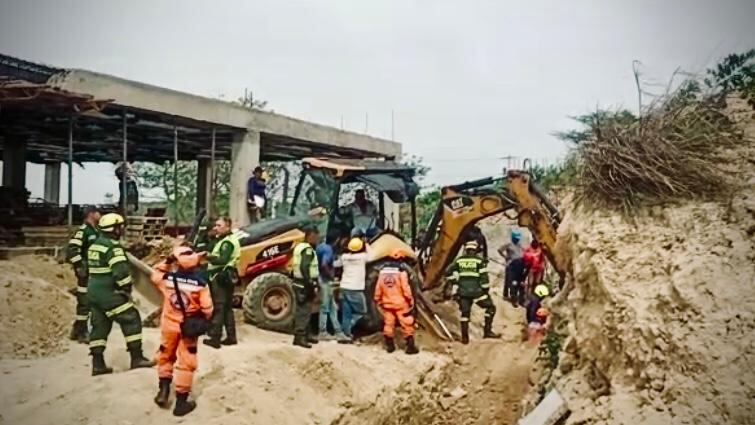 Dos operarios murieron y uno más resultó con varias fracturas.