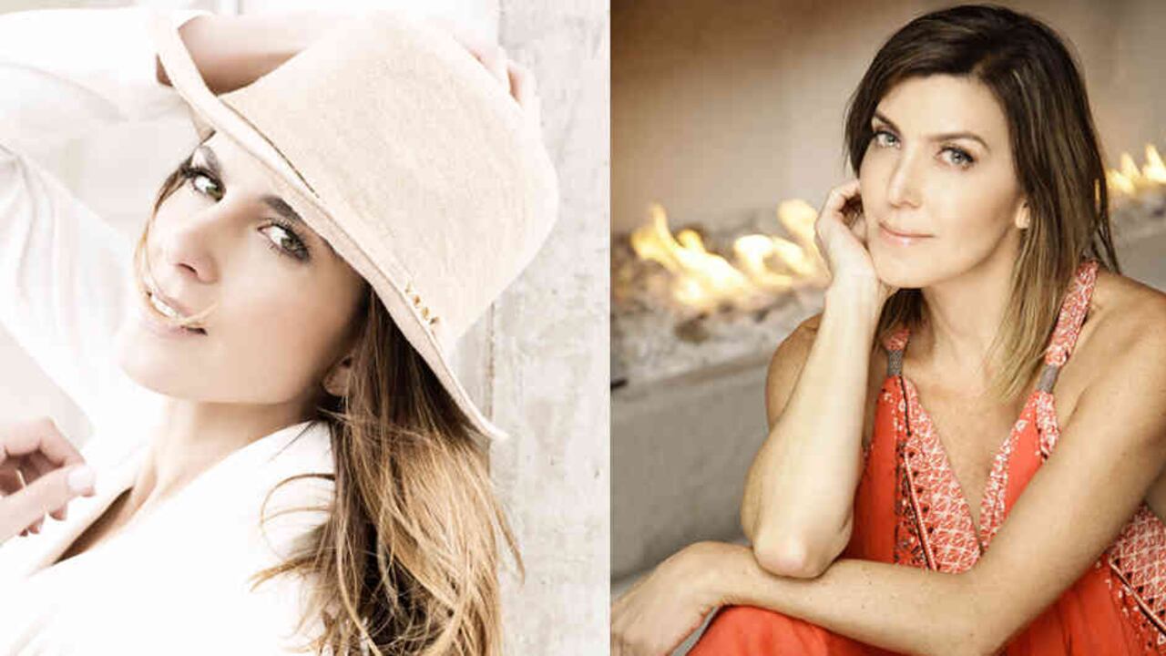 De izquierda a derecha, Adriana Tarud e Isabella Santo Domingo