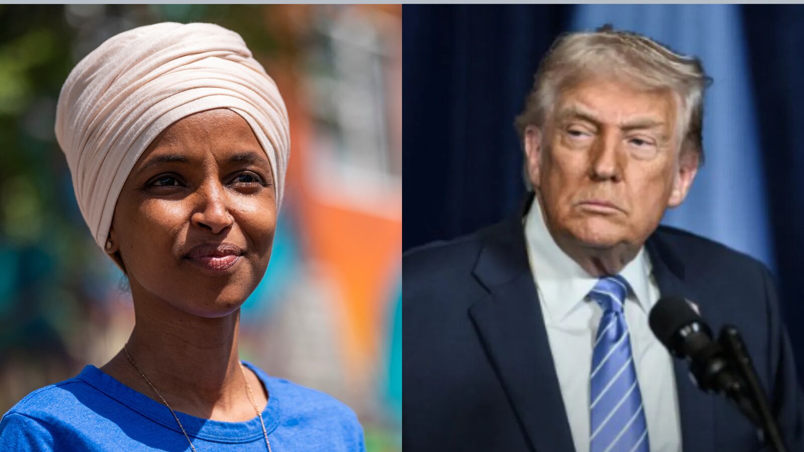 La congresista Ilhan Omar, representante de Minnesota, respondió a los señalamientos del presidente en un clima de fuerte polarización política.