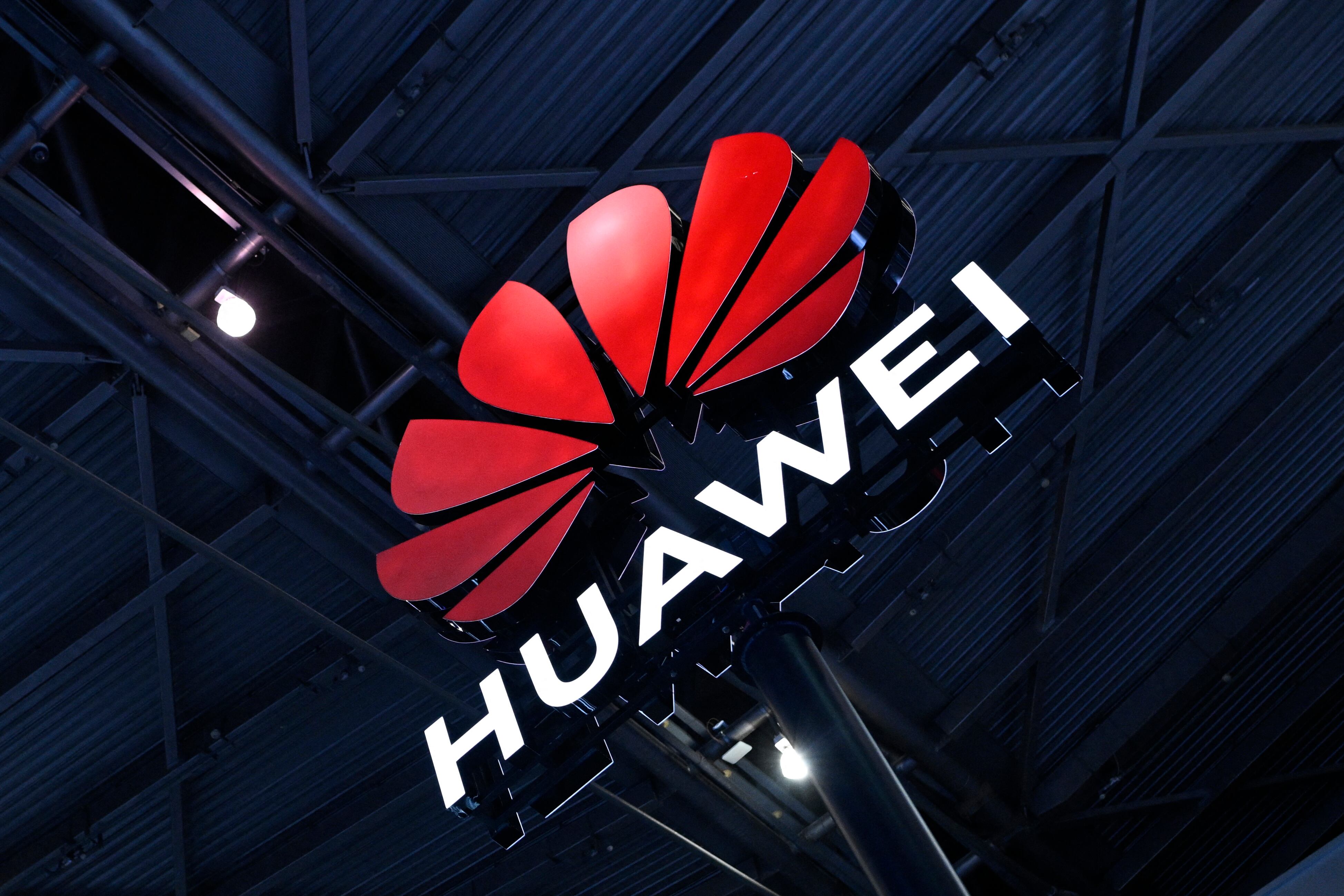 Logo de Huawei, la empresa china de tecnología.