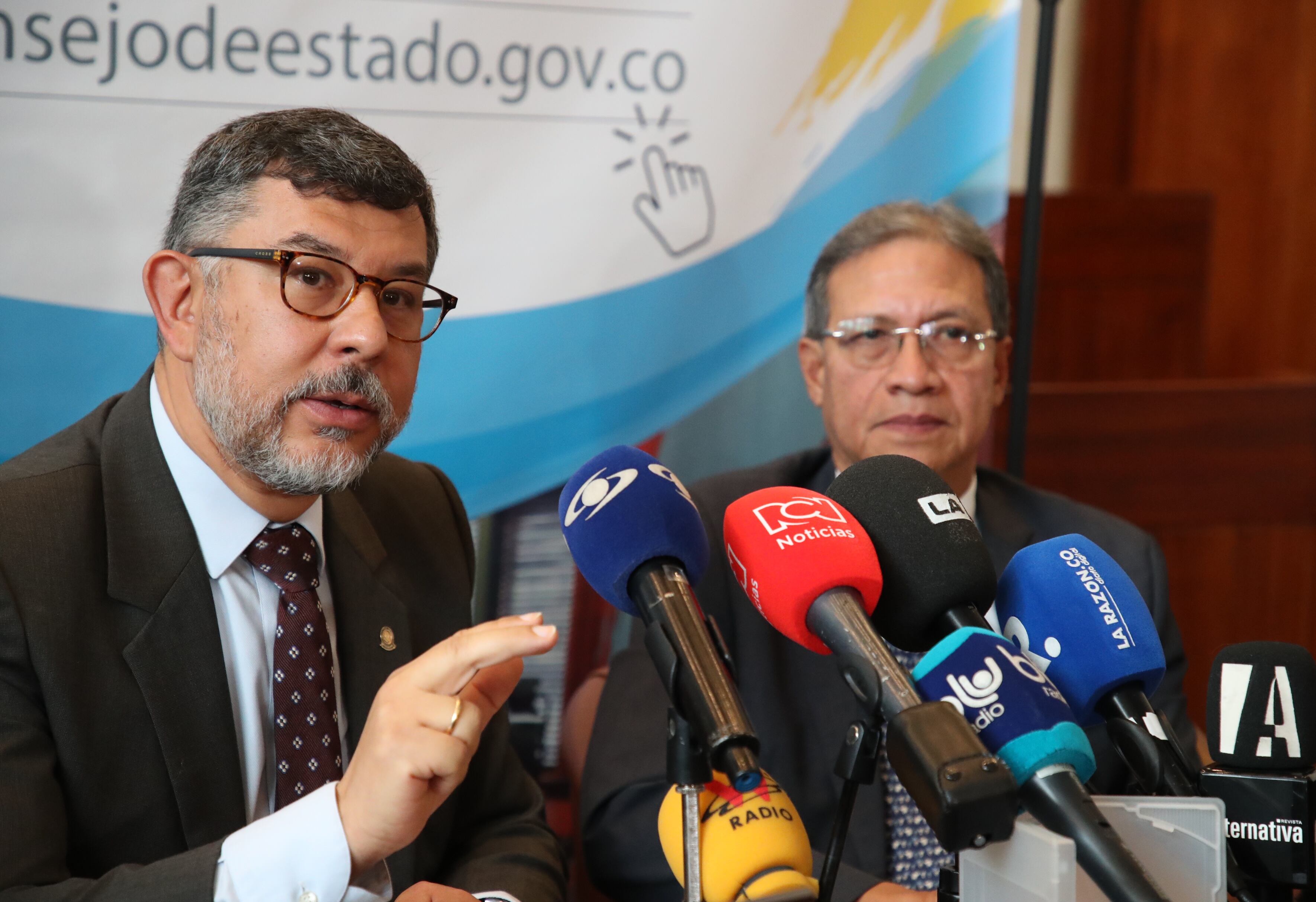 Milton Chaves y Luis Alberto Álvarez, presidente y vicepresidente del Consejo de Estado