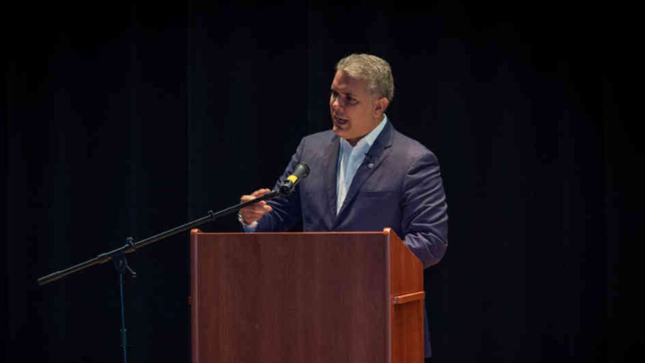 El presidente Iván Duque dijo que el gobierno de Venezuela era un cartel de la droga ante la comunidad colombiana de Nueva Jersey