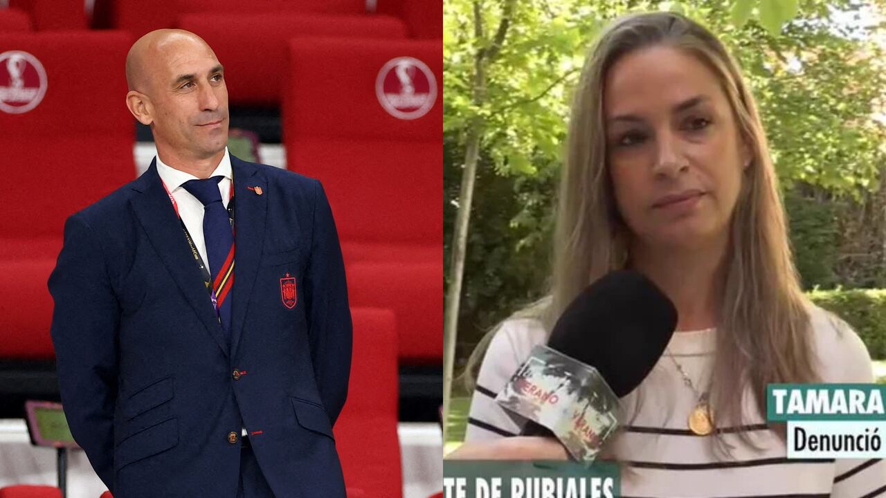 Luis Rubiales y Tamara Ramos.