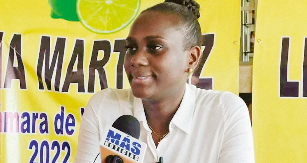   Lina Martínez. hija del condenado exsenador Juan Carlos ‘el Negro’ Martínez.