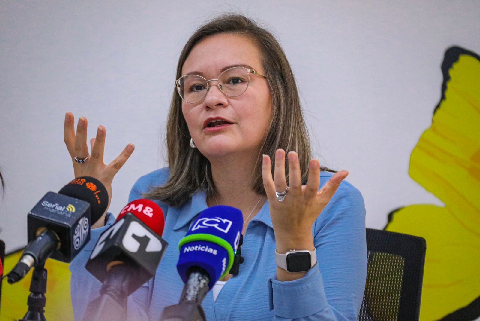 La directora de Prosperidad Social, Cielo Rusinque, anunció que el 29 de abril se realizará el primer pago de Tránsito a Renta Ciudadana. Foto: Prosperidad Social