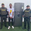 Este es el hombre capturado con la nevera que fue robada del CDI