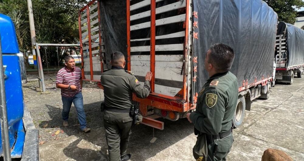 La madera ilegal fue incautada en un operativo vial en el municipio de Villagómez.