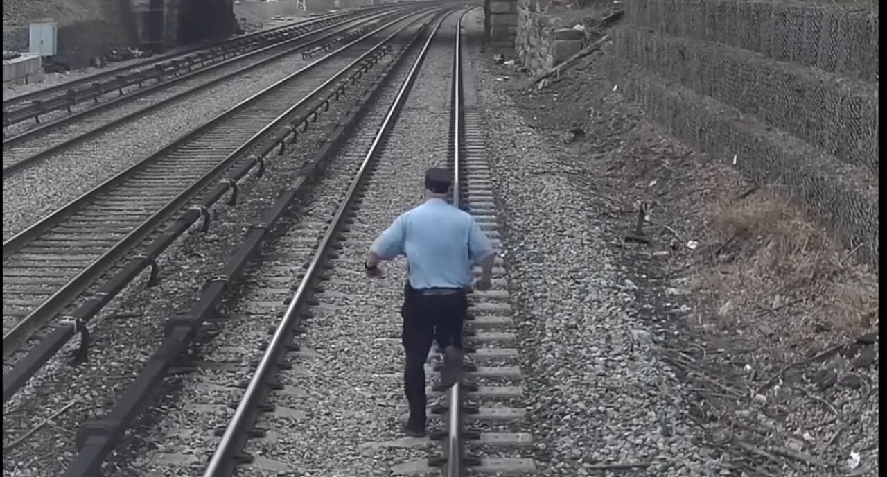 Rescate en la vía