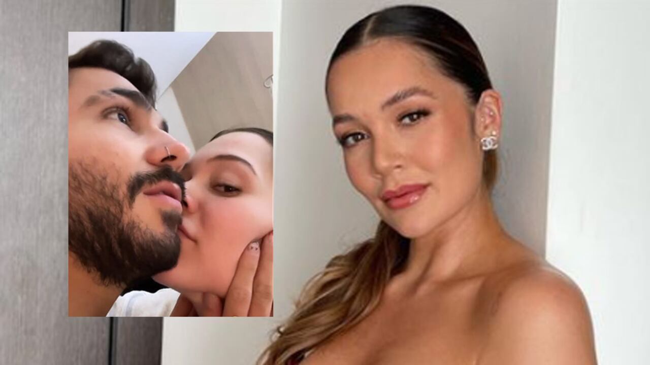 Lina Tejeiro despidiéndose de Juan Duque - Foto tomada Instagram @linatejeiro