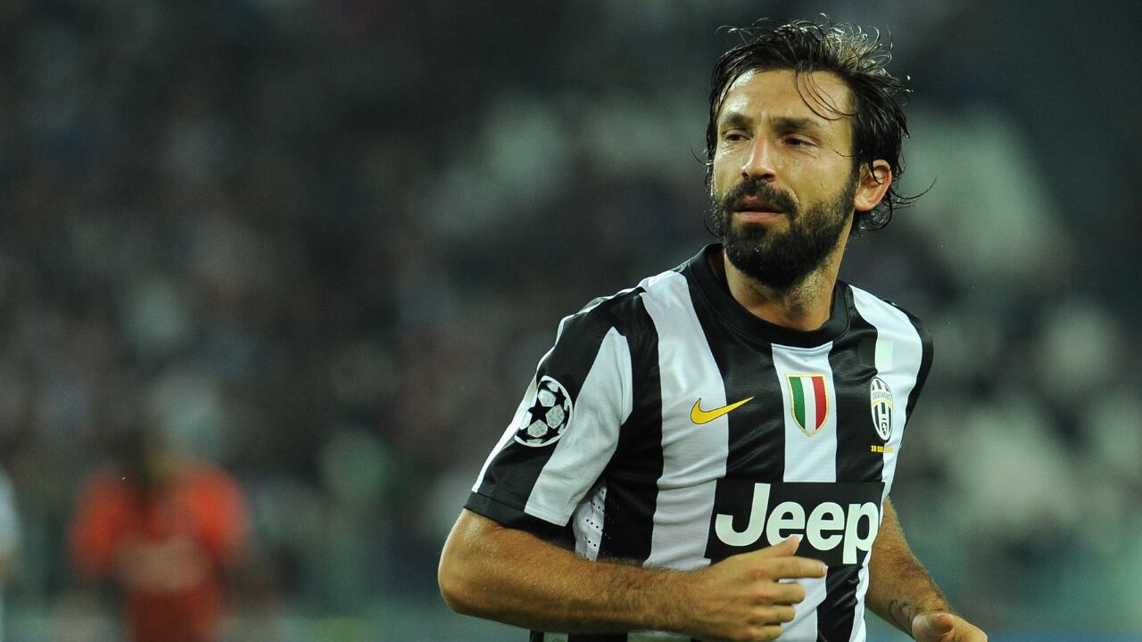 Andrea Pirlo jugó en escuadras importantes de Italia como Juventus y Milan.