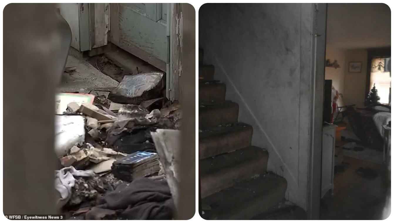 Las imágenes dentro del interior de la casa causaron conmoción