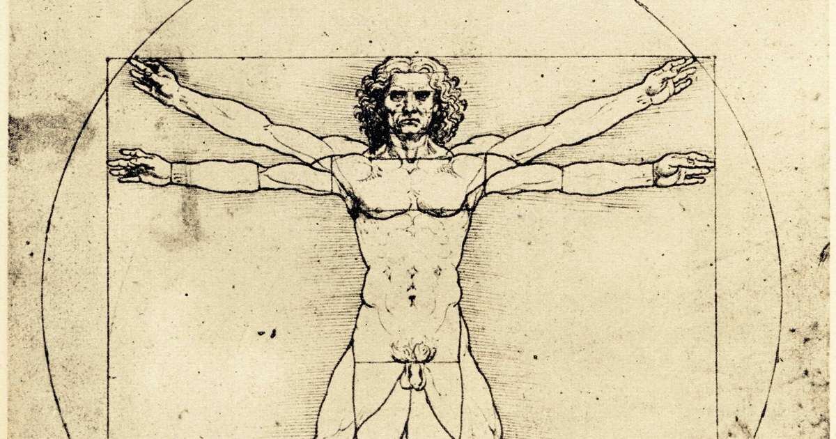 El hombre de Vitruvio de Leonardo Da Vinci (Credit Image: © Ken Welsh/Design Pics via ZUMA Wire)