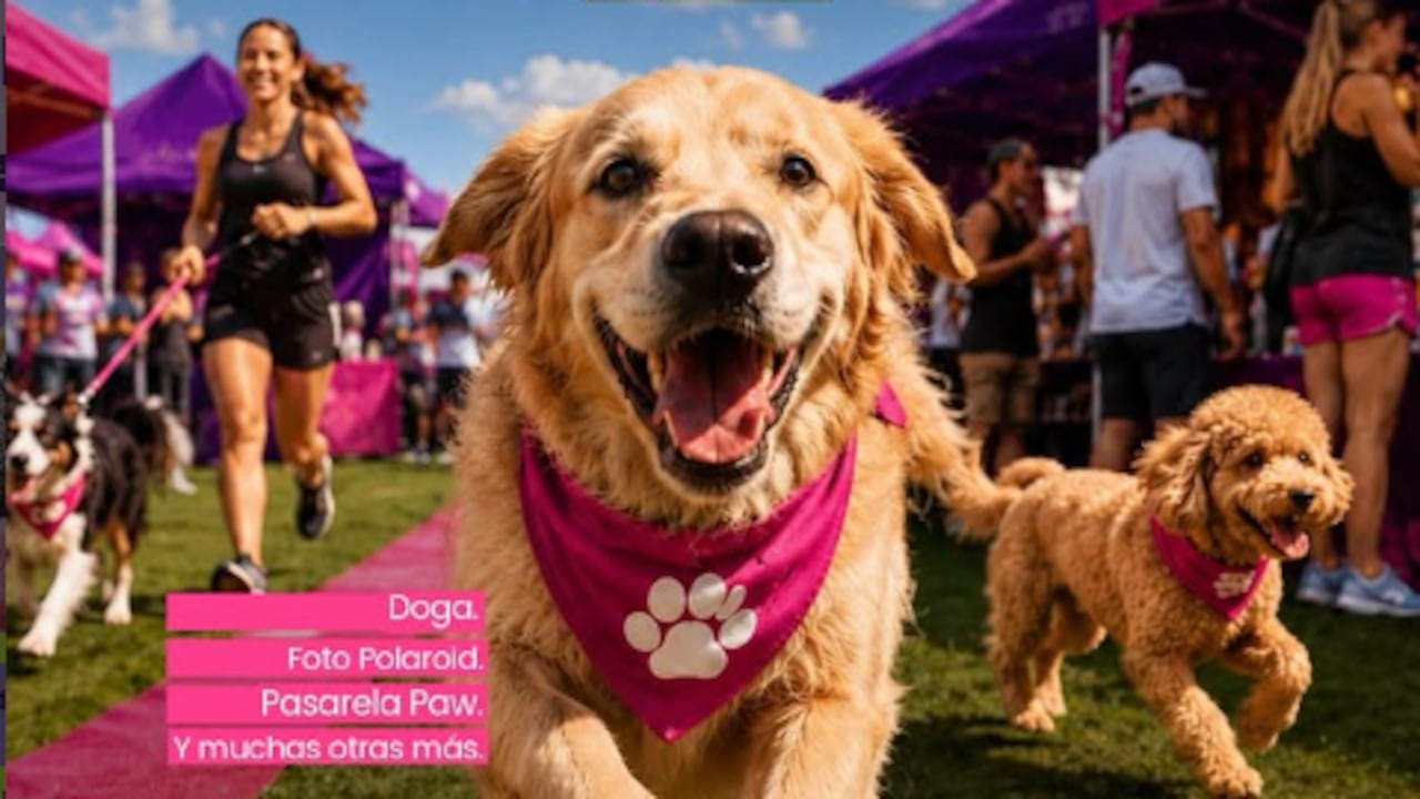 Llega Paw Run Fest a Bogotá: la carrera con perros que tiene tres recorridos.