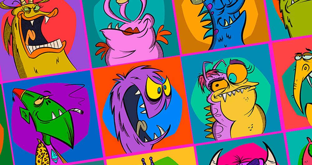 Artes de monstruos (NFT) que vende Comedy Monsters Club