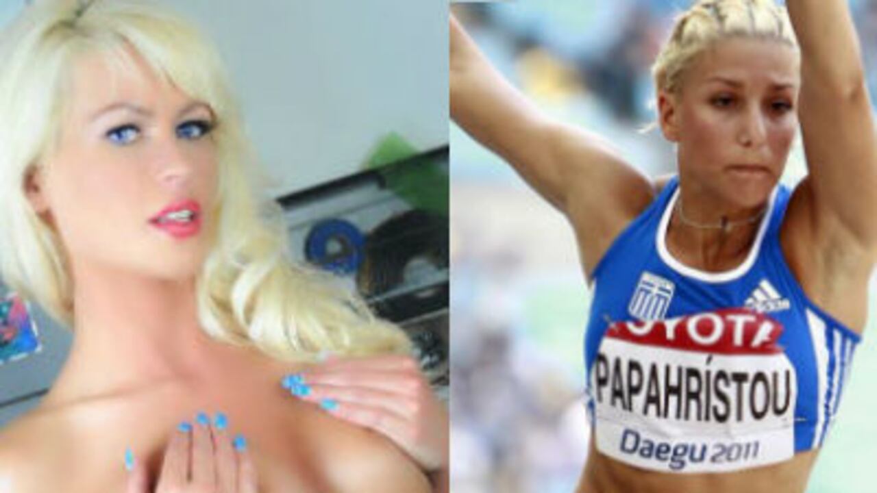 La conejita playboy Tricia Evans y la deportista olímpica Voula Papachristou recibieron críticas por sus bromas pesadas en Twitter.