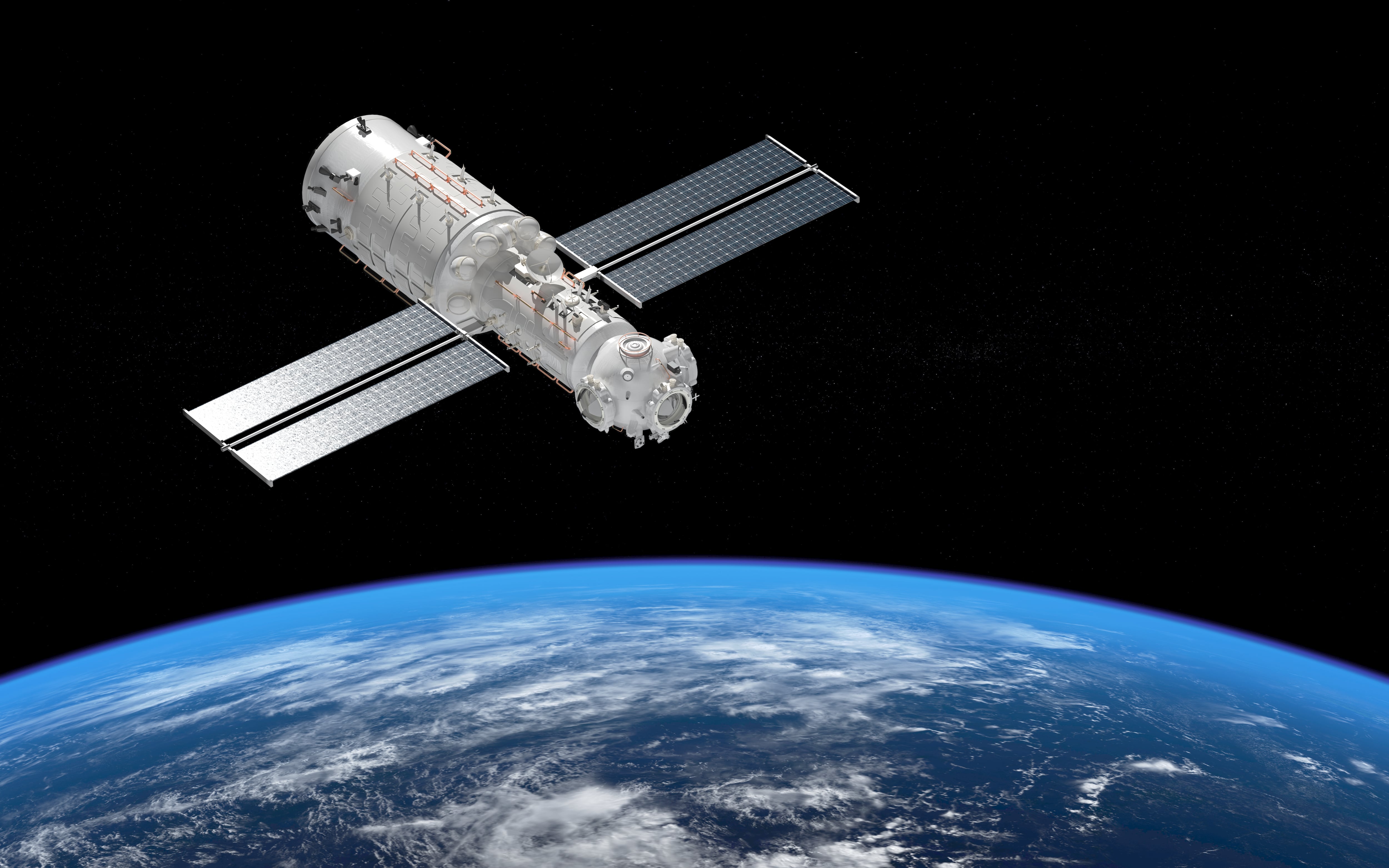El módulo central de la estación se llama Tianhe. El módulo central de Tianhe será el centro de gestión y control y el principal espacio habitable de la tripulación, y apoyará algunos experimentos científicos y tecnológicos.