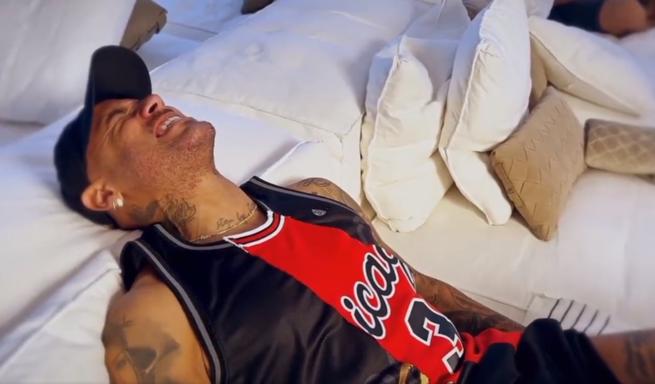 Neymar mostró el sufrimiento que vive en medio de su recuperación