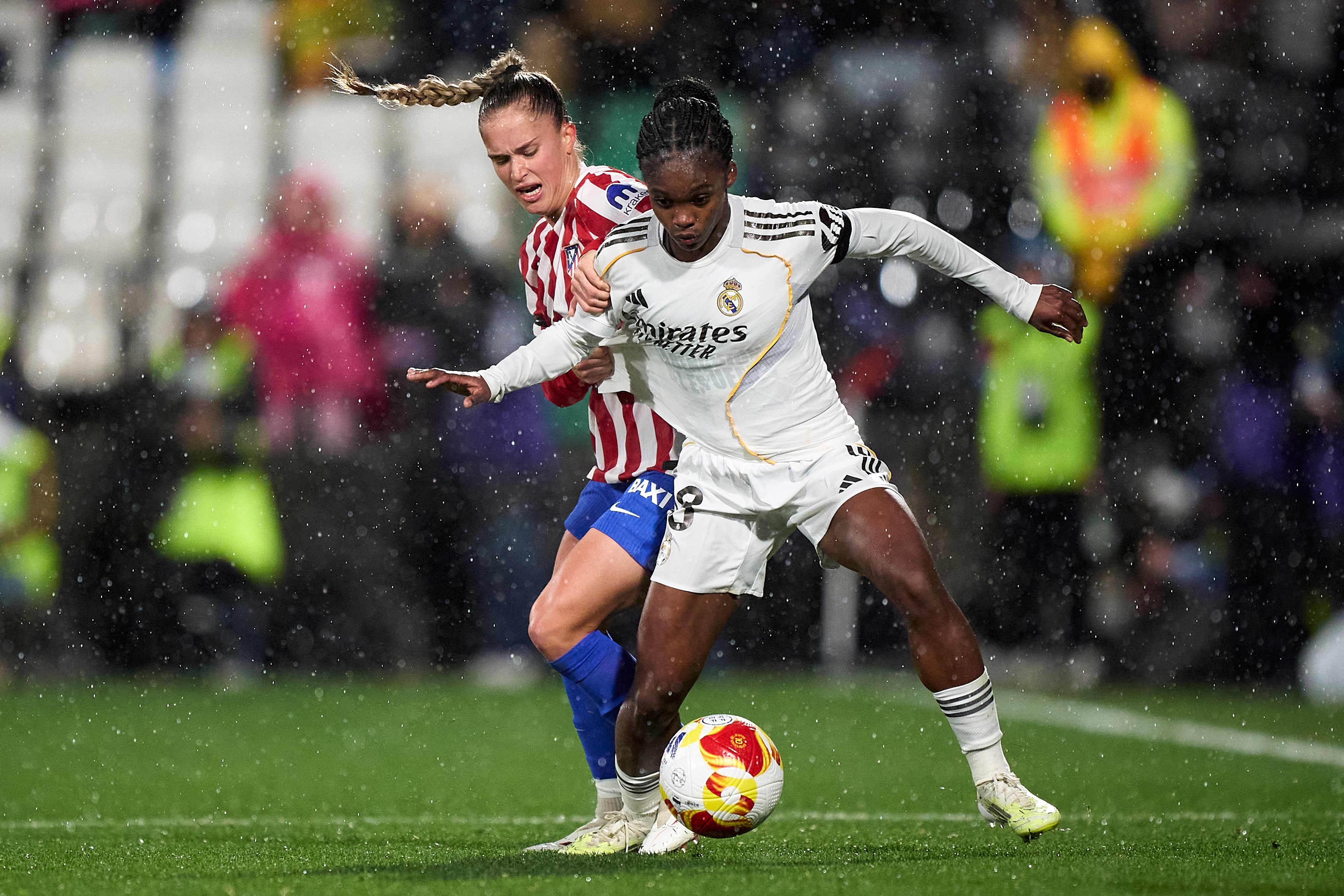 Linda Caicedo en el juego contra Atlético Madrid por Supercopa.