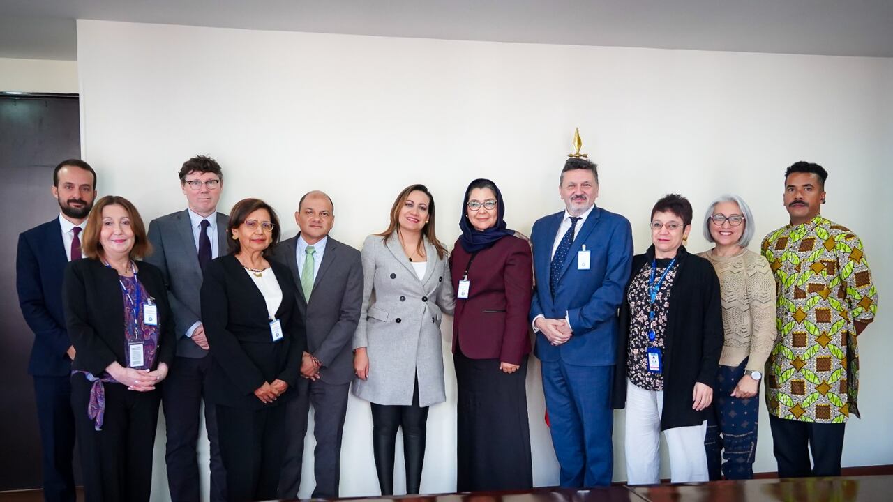 Reunión con la delegación de la OMS.