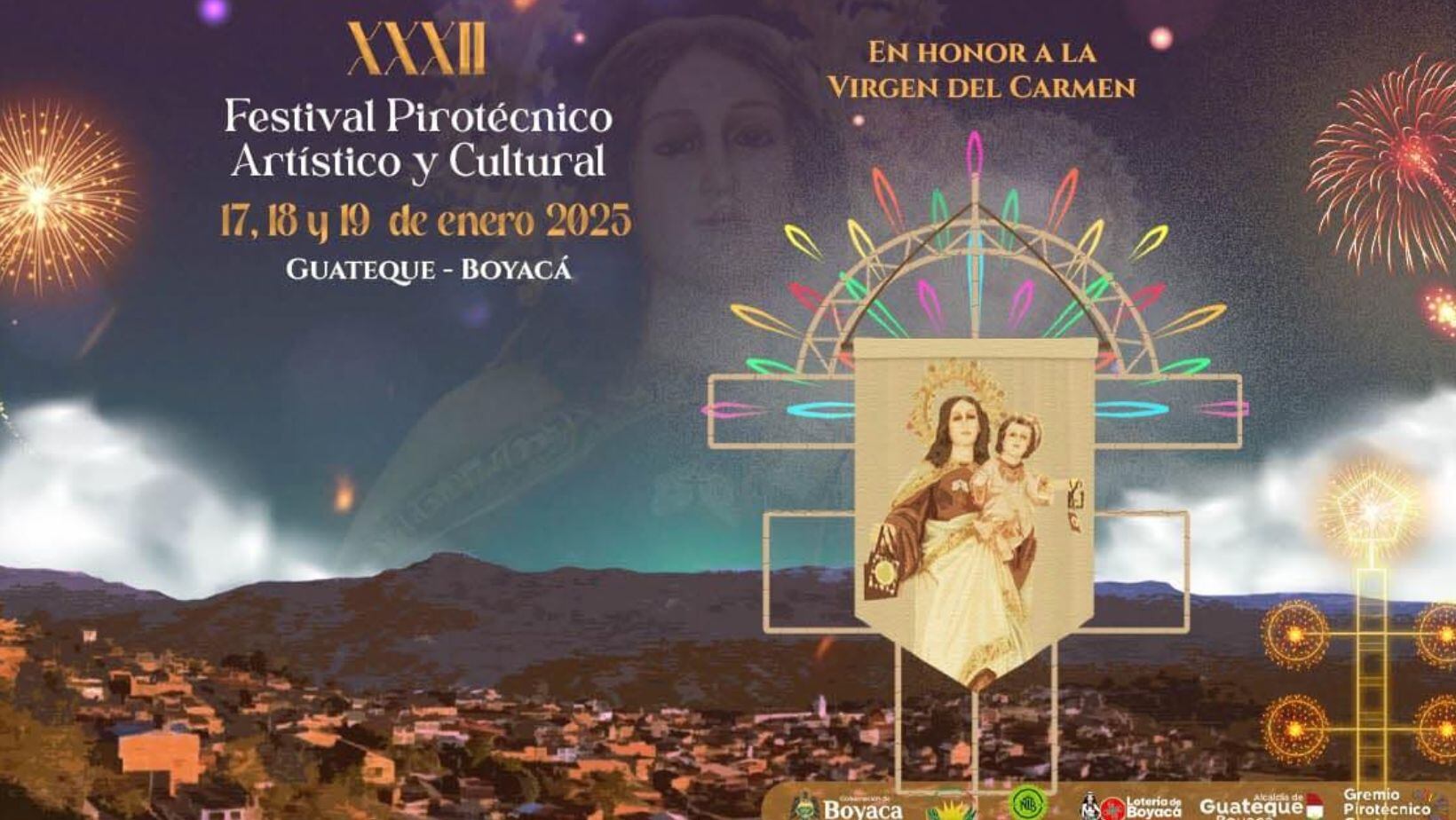 Festival Pirotécnico, Artístico y Cultural 2025 en Guateque, Boyacá: conozca la programación