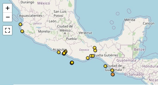 Diferentes temblores se sintieron en México hoy 25 de septiembre