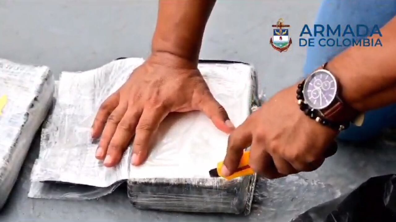 La Armada Nacional incauta más de 1.200 kilos de droga en el Caribe