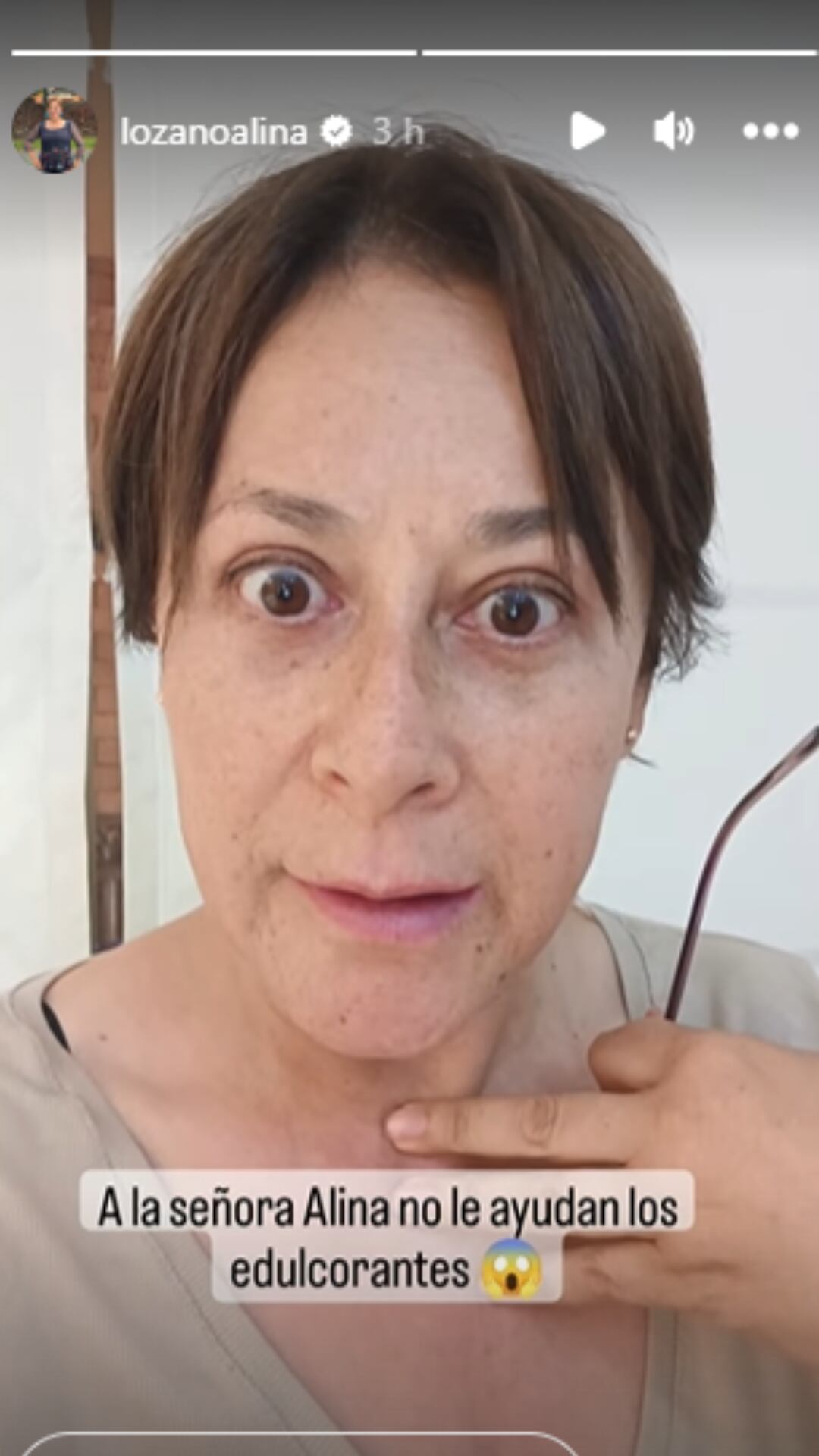 Alina Lozano contó que el azúcar y el edulcorante le hacen daño para su salud