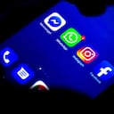 BRAZIL - 2020/07/25: In this photo illustration the social media icons (Messenger, WhatsApp, Instagram and Facebook) seen displayed on a smartphone. (Photo Illustration by Rafael Henrique/SOPA Images/LightRocket via Getty Images)