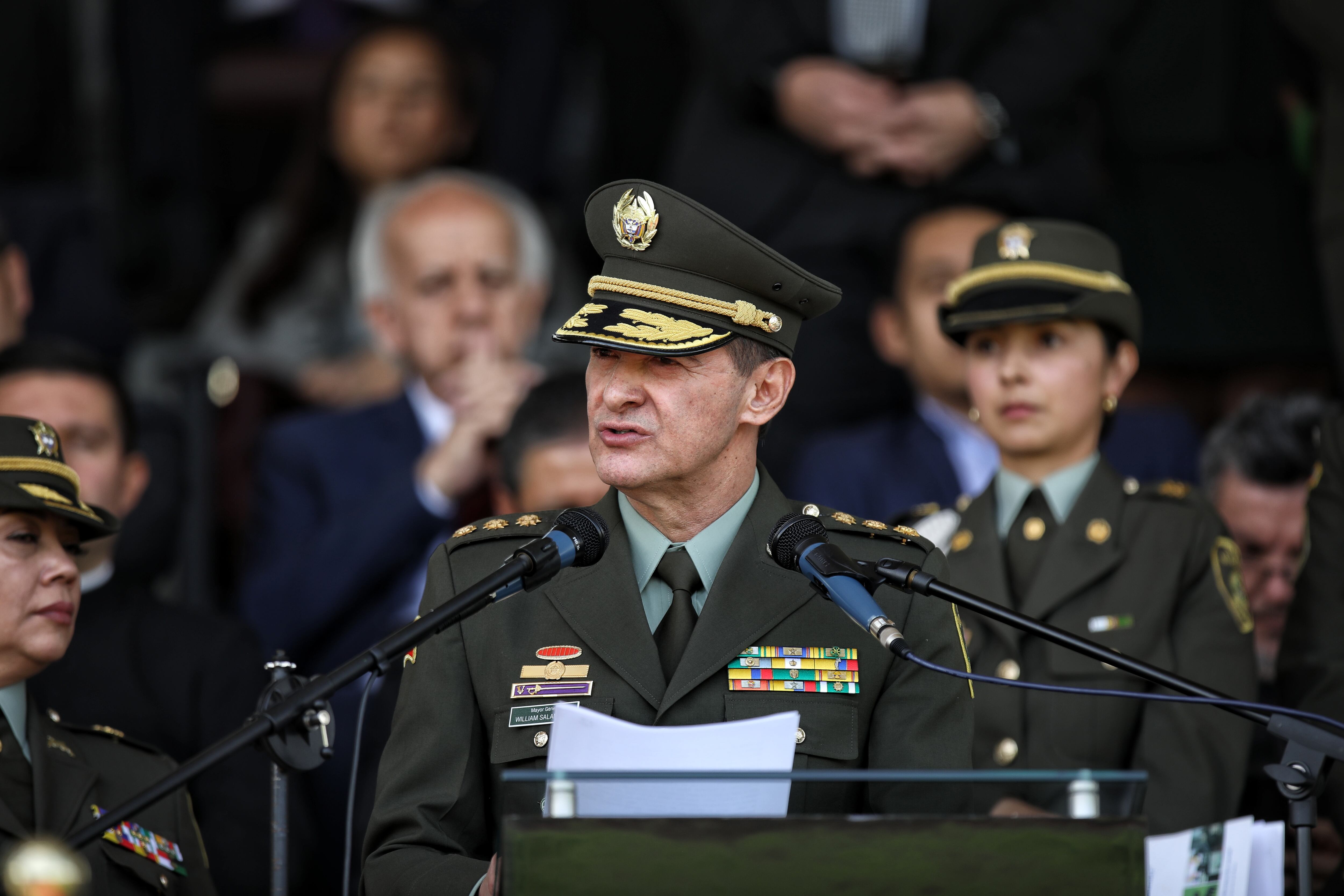 ceremonia de reconocimiento del Señor Mayor General William Rene Salamanca Ramírez, Director de la Policía Nacional