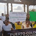 Protesta en peaje Papiros