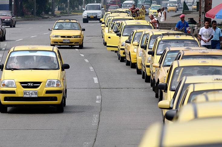 El pico y placa para taxis en Cali ahora será desde las 5:00 a. m. hasta las 10:00 p. m.