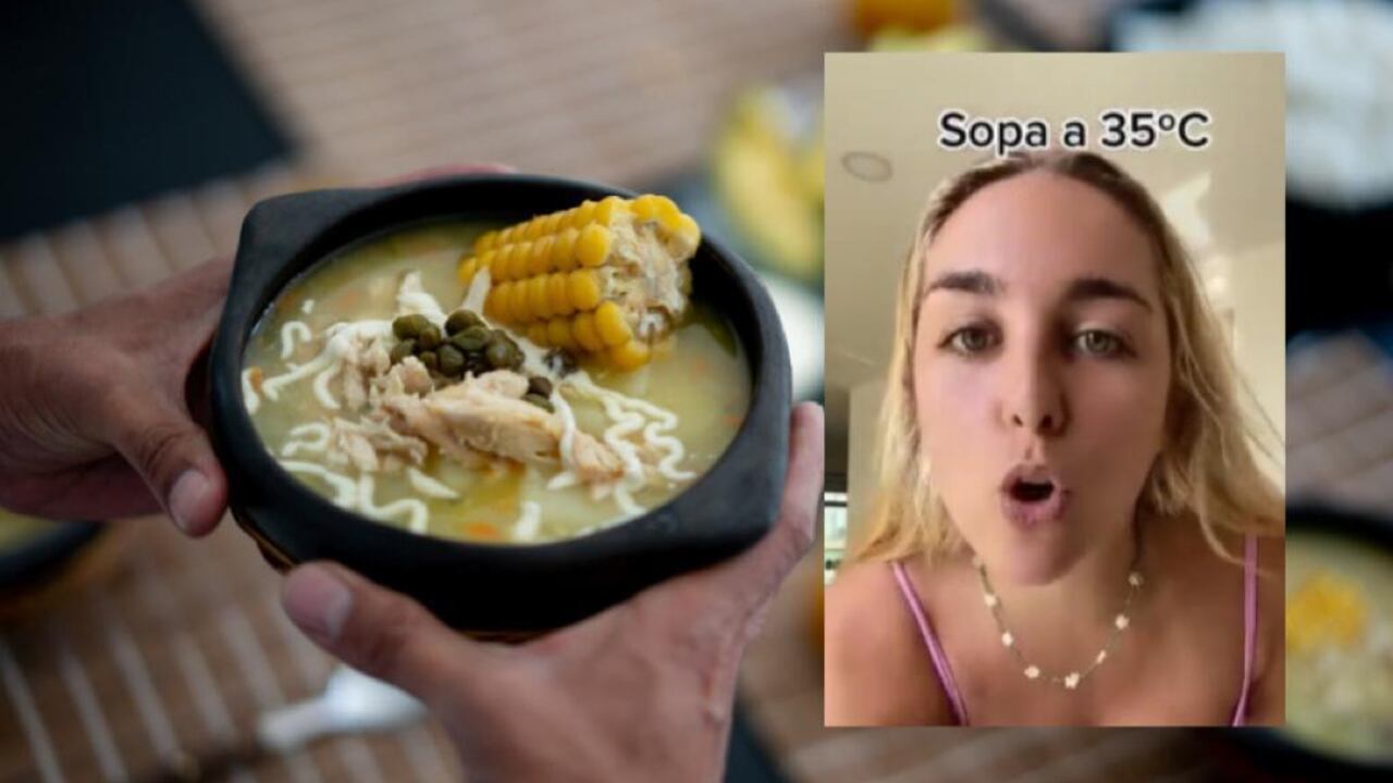 La joven habló sobre las costumbres gastronómicas en Colombia.