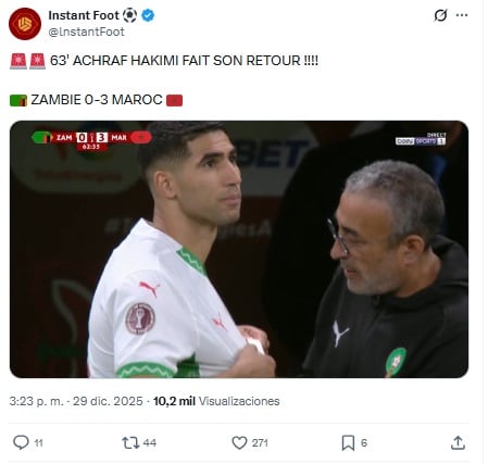 Pantallazo X: @lnstantFoot