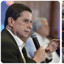 El ministro del Interior, Juan Fernando Cristo, y el ELN.