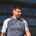 Lionel Messi practicando con el Inter de Miami.