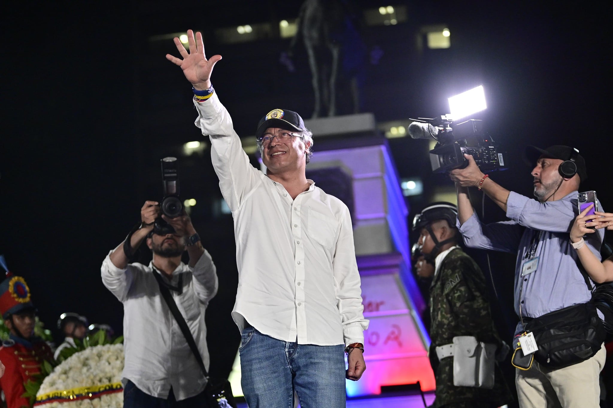 El presidente, Gustavo Petro, en Barranquilla