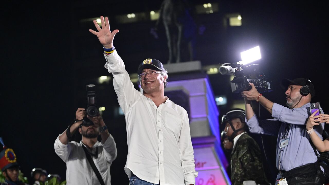 El presidente Gustavo Petro, en Barranquilla.