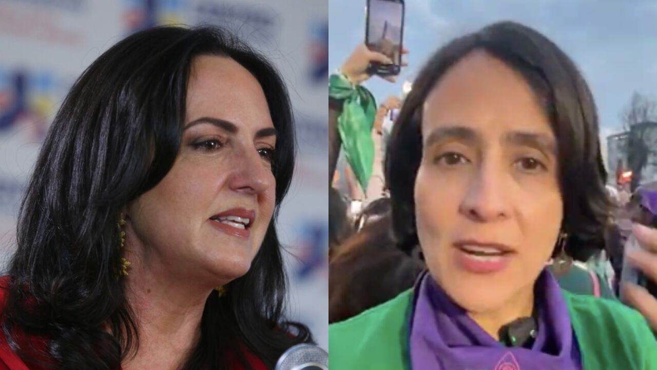 De izquierda a derecha: María Fernanda Cabal y Susana Muhamad.