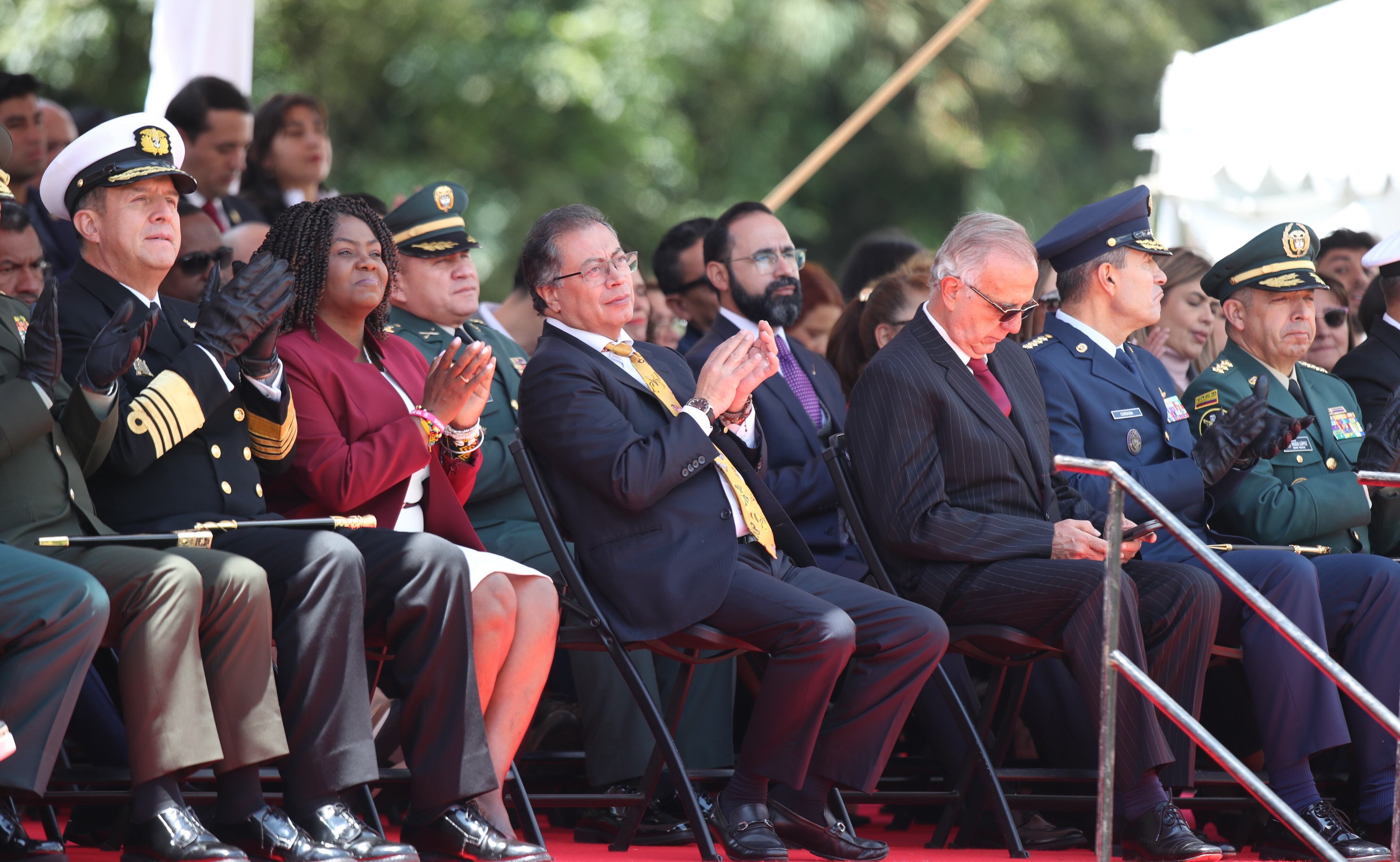 conmemoración del 7 de agosto en el Puente de Boyacá con el presidente Gustavo Petro
