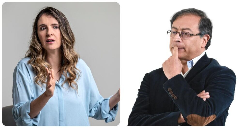 Paloma Valencia y Gustavo Petro