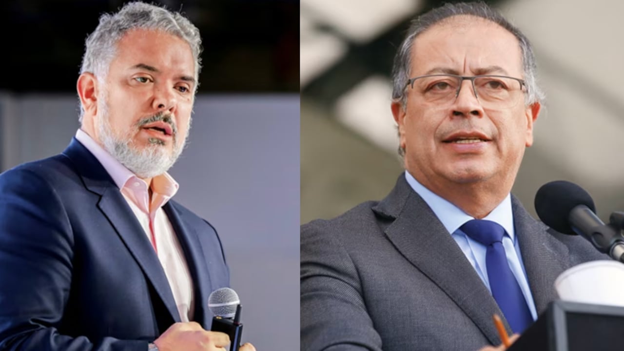 Iván Duque y el presidente Gustavo Petro.