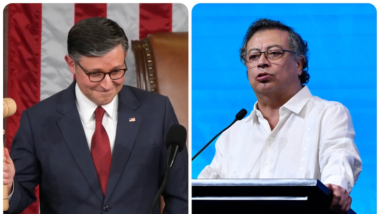 Mike Johnson y Gustavo Petro