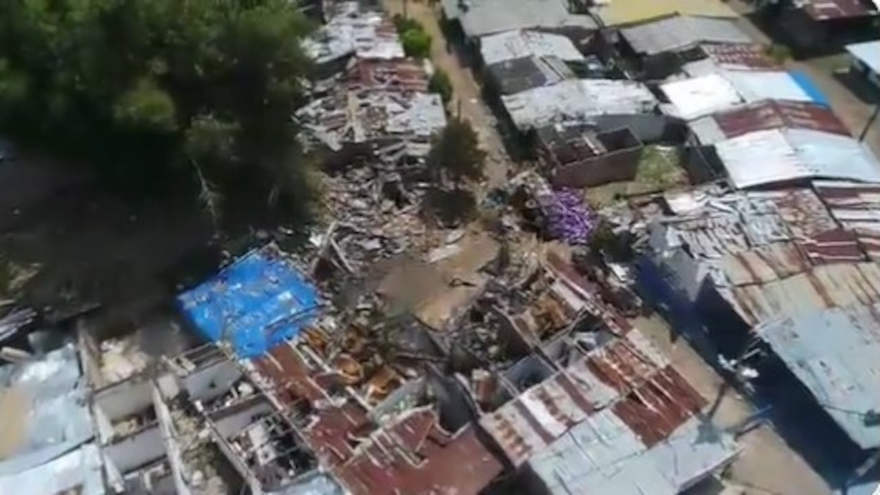 Explosión en el Pozo Siete en Barrancabermeja, Santander.