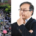 Miles de colombianos salieron a las calles en el marco de la 'Marcha de las Mayorías'.