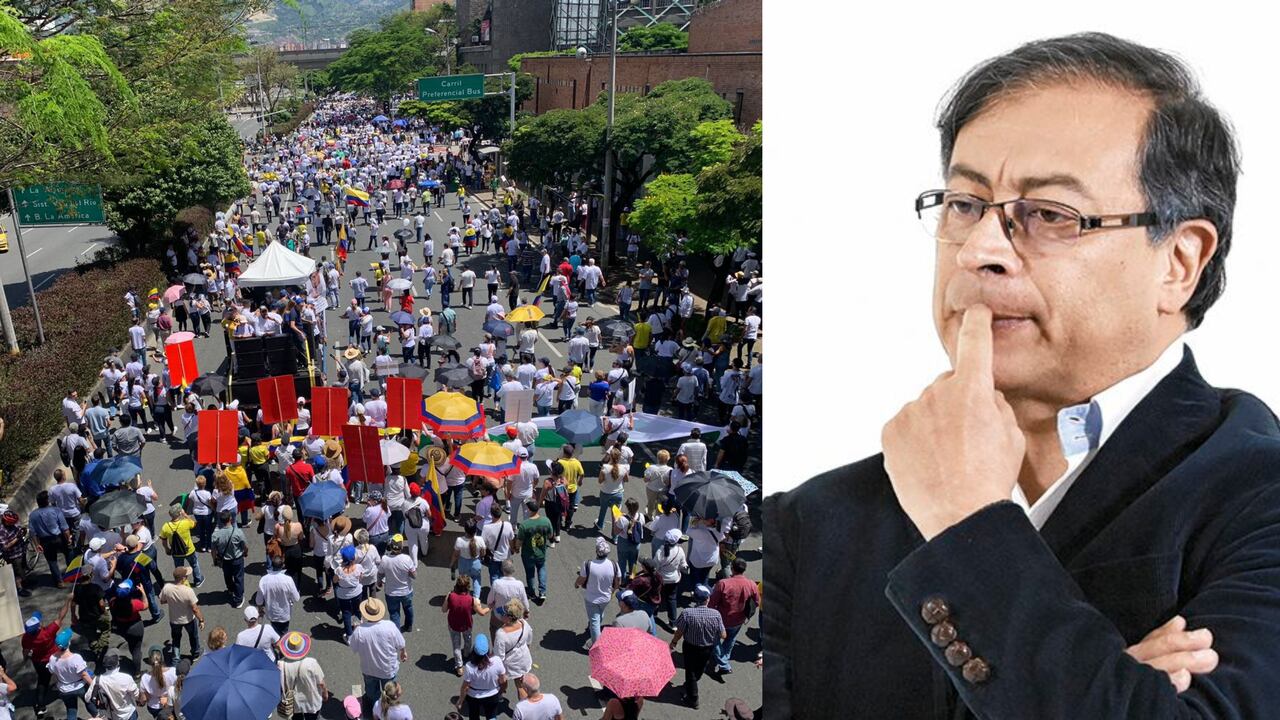 Colombianos salen a las calles en el marco de la Marcha de la Mayoría.