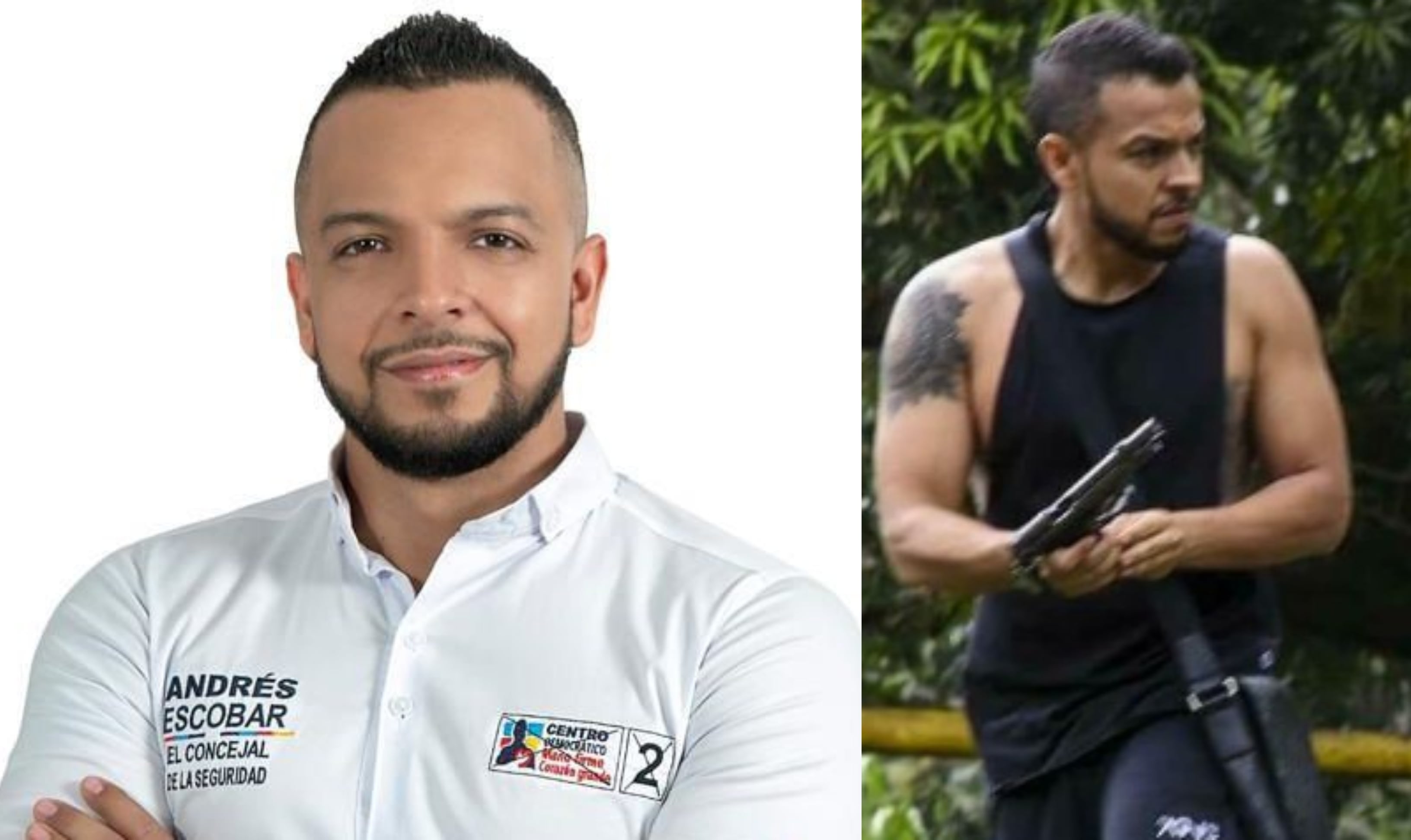 Andrés Escobar es recordado por aparecer con un arma durante el estallido social. Según dice, intentaba disuadir a los vándalos que estaban en Ciudad Jardín.